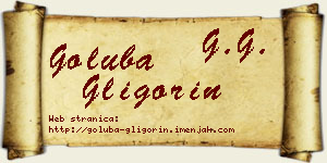 Goluba Gligorin vizit kartica